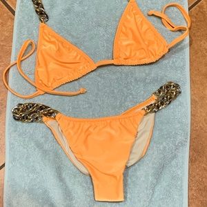 Have Faith Orange Sherbet Bikini